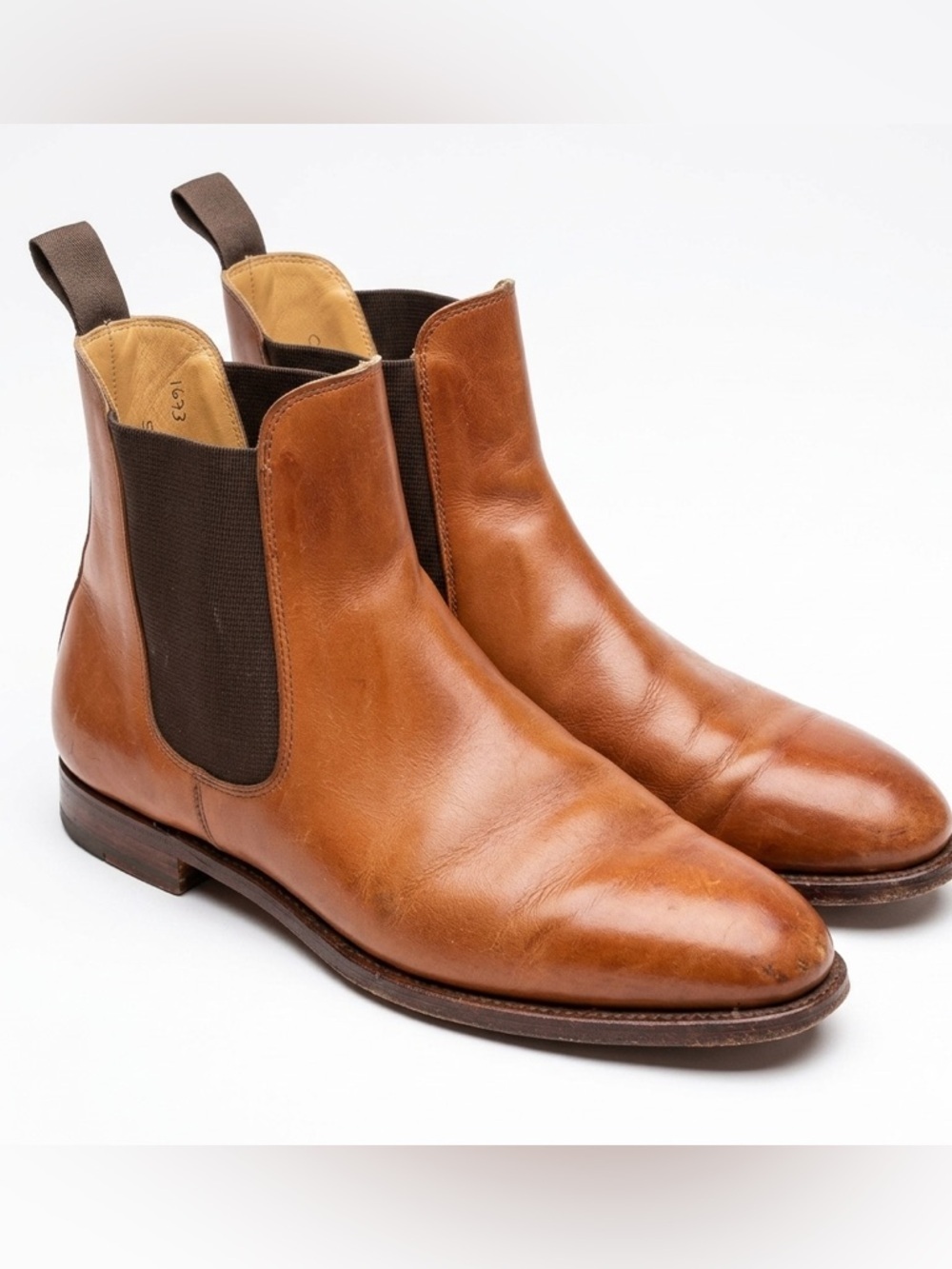 Peal & Co. Brooks Brothers Chestnut Brown Leather Chukka Boots